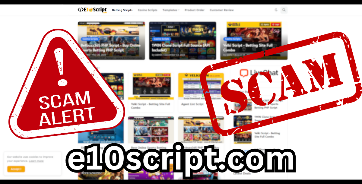 e10script.com Scam Website , Don't Deal With Them⚠️