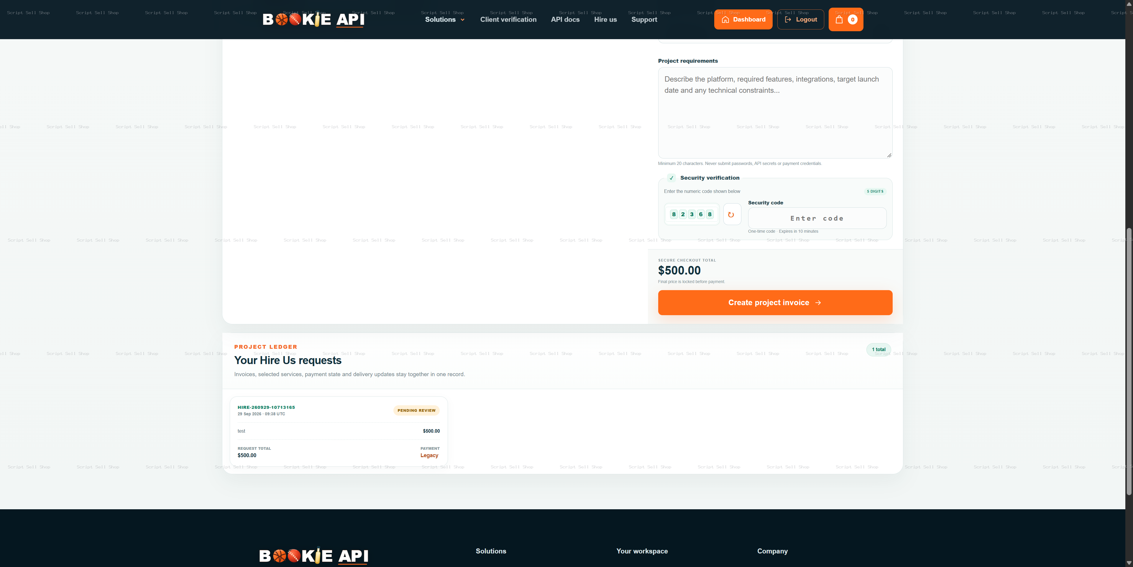 test project preview